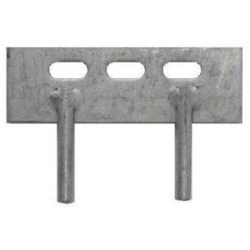 Concrete Gravel Board Fitting - 2 Pin Cleat 150mm
