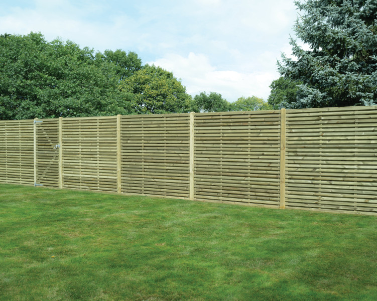 Decorative Slatted Fence Panel