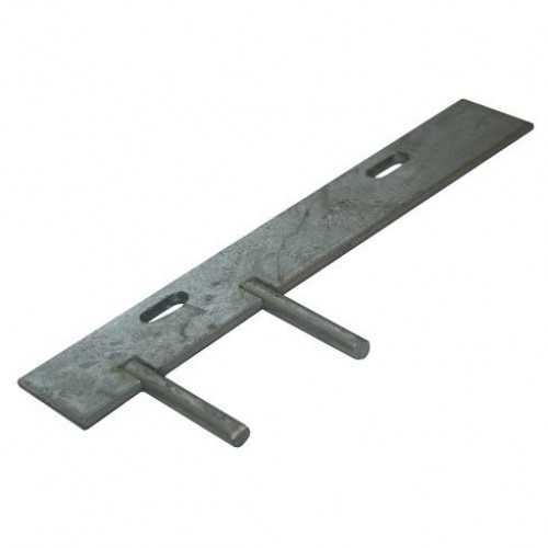 Concrete Gravel Board Fitting - Double 2 Pin Cleat 300mm